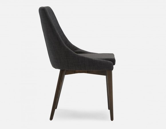 ABBYWOOD Dark Grey Dining chair | Structube