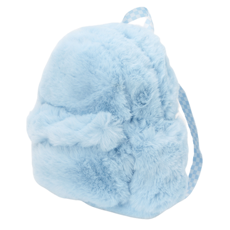 Claire's Light Blue Furry Fuzzy Backpack