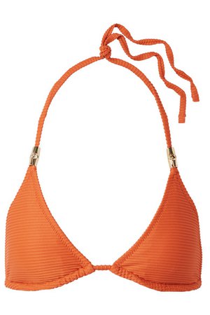 Heidi Klein | Textured triangle bikini top | NET-A-PORTER.COM