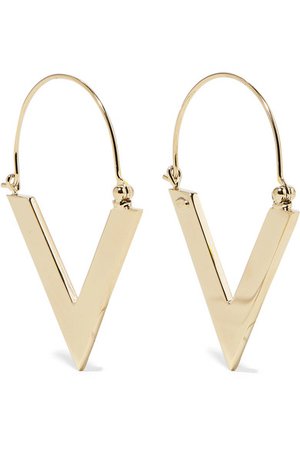 Valentino | Valentino Garavani gold-tone earrings | NET-A-PORTER.COM