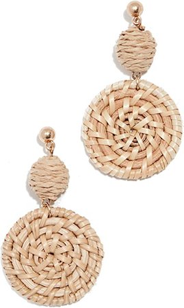 Amazon.com: SHASHI Women's St. Barths Earrings, Natural, Tan, One Size: Clothing, Shoes & Jewelry
