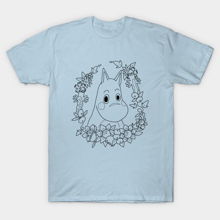 Moomin flowers - Moomin - T-Shirt | TeePublic