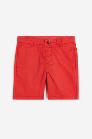 H&M red chino shorts