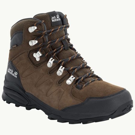 REFUGIO TEXAPORE MID M - brown / phantom 47.5 - Waterproof hiking boots men – JACK WOLFSKIN