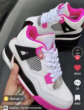 pink Jordan