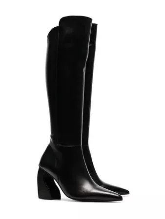 Marques'almeida Leather Pointed Knee High Boot - Farfetch