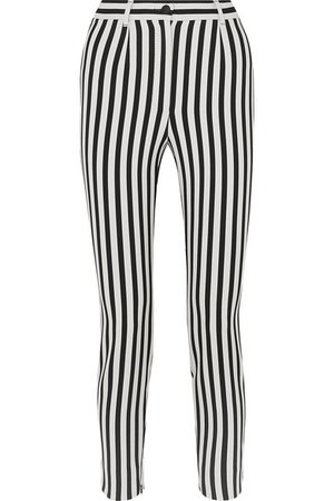 Dolce & Gabbana | Cropped striped stretch-cady slim-leg pants | NET-A-PORTER.COM