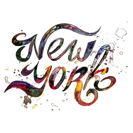 Conceptual Handwritten Phrase New York City On A White Background... Stock Photo, Picture And Royalty Free Image. Image 56500363.