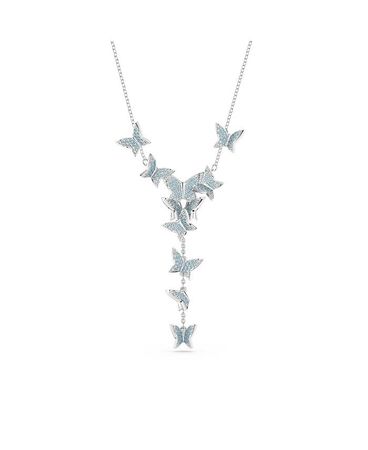 Swarovski Crystal Butterfly Lilia Y Necklace & Reviews - Necklaces - Jewelry & Watches - Macy's
