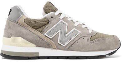 996 Bringback Suede And Mesh Sneakers - Gray