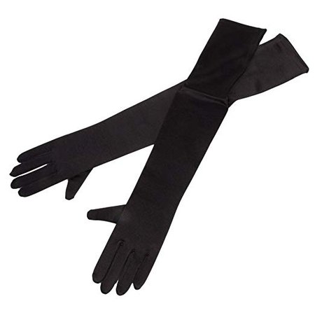 Kayso 22'' Classic Adult Size Long Opera Length Satin Gloves
