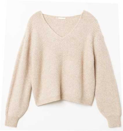 cream sweater