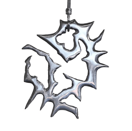 spiky metal necklace