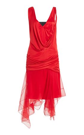 Draped Silk Mini Dress By Givenchy | Moda Operandi