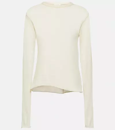 Boaie Cashmere Top in White - The Row | Mytheresa