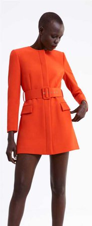 Zara Orange Frock Coat