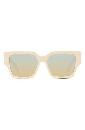 Dior CD SU 55mm Gradient Mirrored Square Sunglasses | Nordstrom