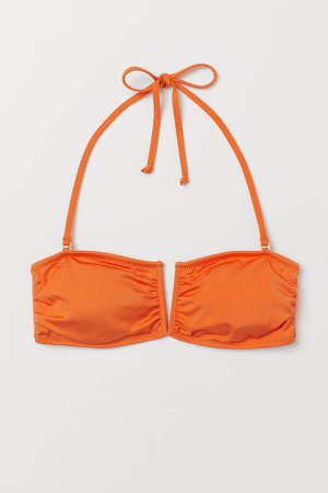 Bandeau Bikini Top - Orange