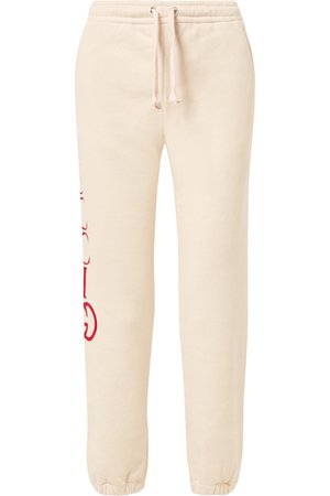 Gucci | Printed cotton-terry track pants | NET-A-PORTER.COM