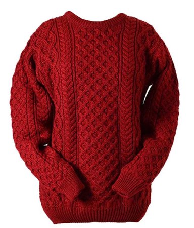 Red Aran Sweater