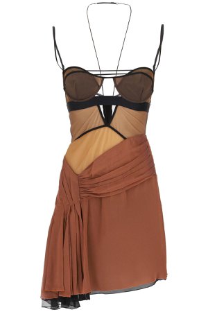 brown mini dress
