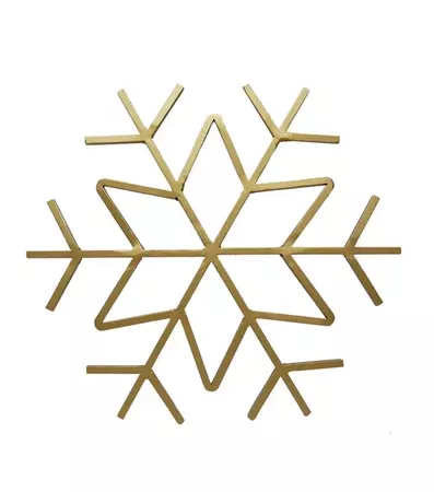 Place & Time Christmas 11'' Wire Snowflake-Gold | JOANN