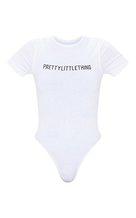 PRETTYLITTLETHING White Short Sleeve Bodysuit | PrettyLittleThing USA