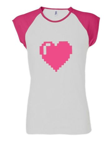 Pink Pixel Heart T-Shirt