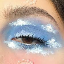 aesthetic makeup blue