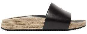 Suki Embellished Leather Espadrille Slides