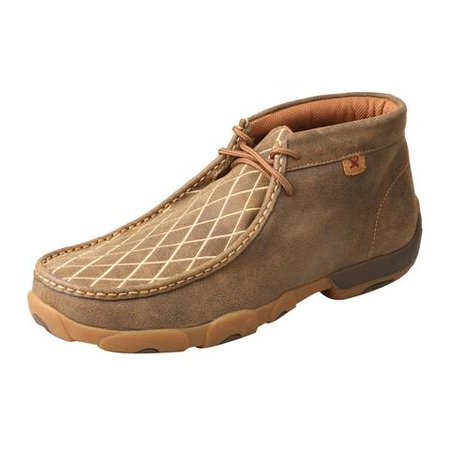 Twisted X Mens Bomber Leather Diamond Driving Moccasins – The Western Company