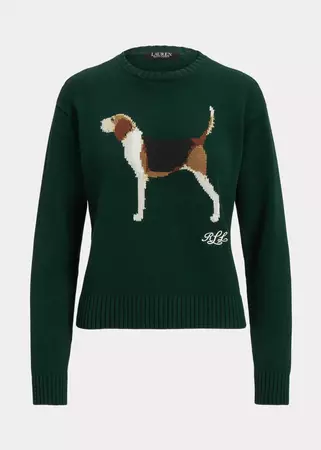 Intarsia-Knit Cotton-Blend Sweater | Ralph Lauren