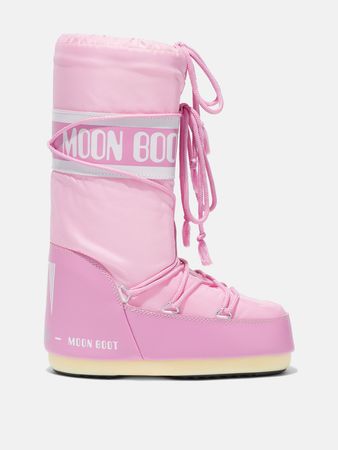 ICON PINK NYLON BOOTS | Moon Boot® Official UK Store