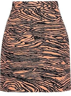 Zebra-jacquard Mini Skirt