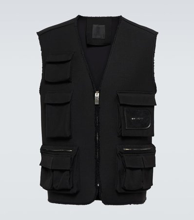 Givenchy - Wool and mohair technical vest | Mytheresa