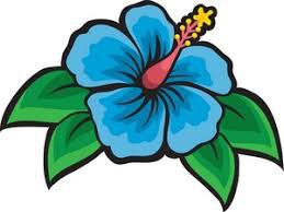 blue tropical flowers clipart - Google Search