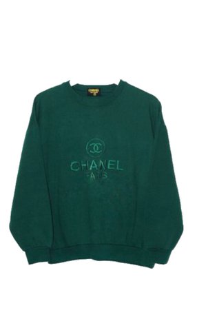 Chanel sweater green