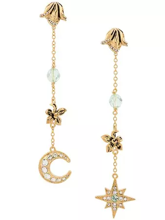 Alberta Ferretti moon and star earrings £274 - Fast Global Shipping, Free Returns