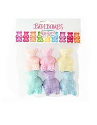 cute rainbow gummy bear bath bombs