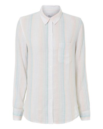 Marbella Stripe Button Down Shirt