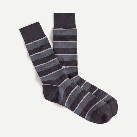 J.Crew: Striped Dress Socks For Men