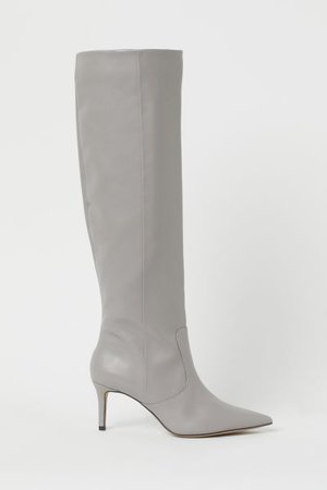 Knee-high Boots - Gray - Ladies | H&M US