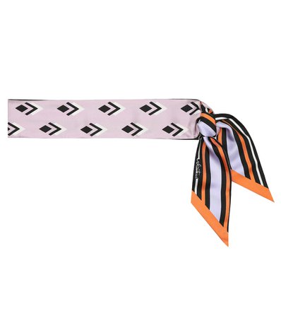 Valentino - Printed silk-faille scarf | Mytheresa