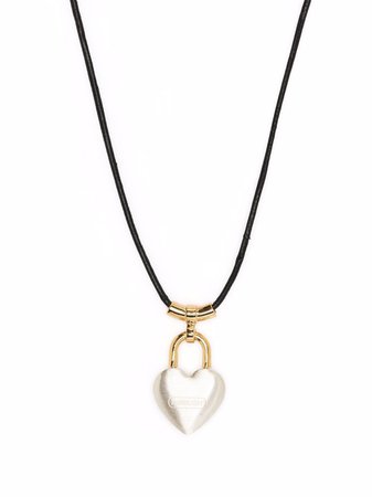 AMBUSH heart padlock pendant necklace - FARFETCH