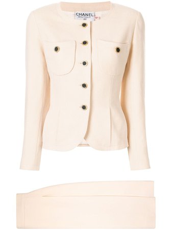 Chanel Pre-Owned Single-Breasted Two-Piece Suit Vintage | Farfetch.com