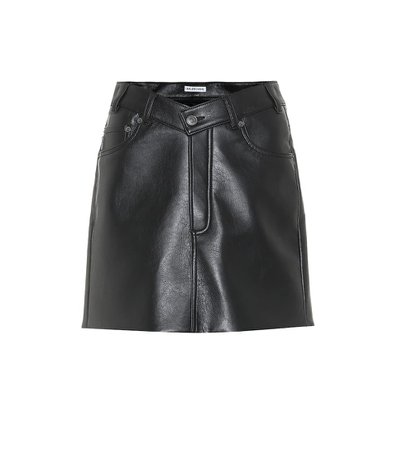 Balenciaga - Faux leather miniskirt | Mytheresa
