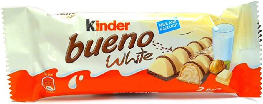 Amazon.com : Kinder Bueno WHITE, CASE, (39gx30)-WHITE : Chocolate Bars : Everything Else