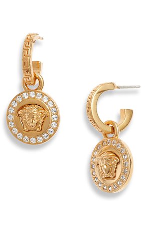 Versace Icon Medusa Drop Earrings | Nordstrom