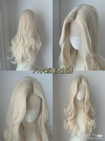 platinum blonde hair