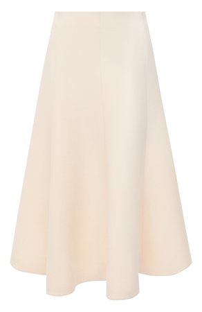 Женская белая юбка из шерсти и шелка VALENTINO — купить за 132000 руб. в интернет-магазине ЦУМ, арт. UB3RA6951CF